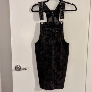 🆕 Wild Fable Black Denim Overall Dress NEVER WORN